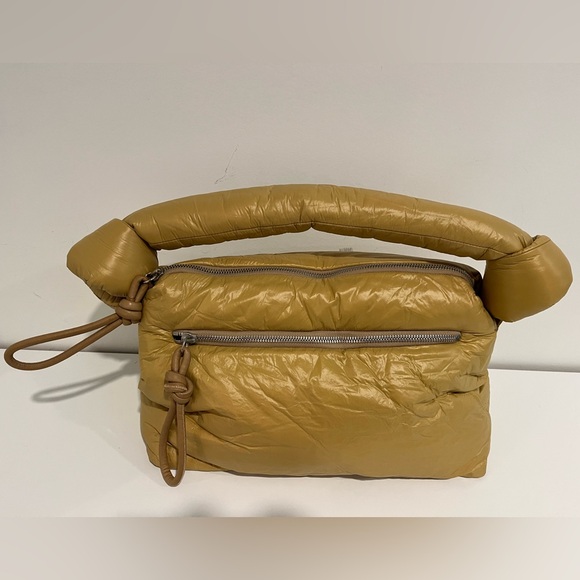 NWOT Dries Van Noten Gold Puff Shoulder Bag - Picture 3 of 5